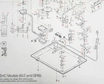Bic Turntable Part--blow Up Diagram & Parts List For The Models 60Z SP65. Fixed Price $8.95.