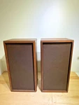 Pair Of Klh Model 20 Twenty Vintage Stereo Speakers With Walnut Cases. Fixed Price $158.00.