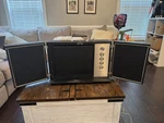 Vintage Magnavox Stereo Micromatic Turntable Portable Record Player. Fixed Price $225.00.