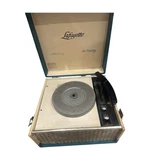 Vtg 1968 Lafayette Model 206 Suitcase Record Player 4-SPEED Spins Needs Stylus. Fixed Price $39.95.