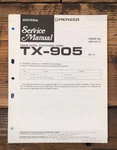 Pioneer TX-905 Tuner Additional Service Manual *original*. Fixed Price $14.97.