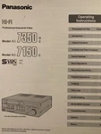 Panasonic Original Operating Instruction Manual Model AG-7350 AG-7150 Hifi Pro. Fixed Price $24.99.