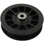 Flat Idler Pulley Fits Exmark 116-2456 Quest Pioneer Radius Series. Fixed Price $11.99.