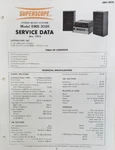 Superscope SMS-3026 Stereo Music System Service Manual Original. Fixed Price $15.00.