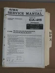 Aiwa Service Manual Original Repair Book Stereo Boombox Radio CA-25. Fixed Price $19.99.