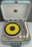 Vintage Rca Victor Victrola 1-EMP-2L Tube Record Player Blue Working. Fixed Price $199.99.