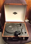 Nostalgy Designed By Auna Suitcase 3 Speed Record Player. Fixed Price $31.99.