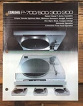 Yamaha PX-200 -300 P-500 P-700 Turntable Dealer Brochure *original*. Fixed Price $29.97.