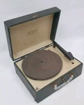 Vintage Decca Tube Portable Record Player Turntable For Parts / Repair. Fixed Price $60.00.
