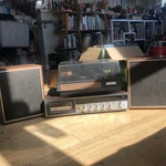 Montgomery Wards Airline Stereo Track Am Fm Model Gen 2810A Lp Player Speakers. Fixed Price $350.00.