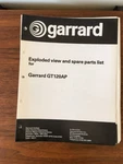 Garrard Record Player / Turntable Service Manual *original*. Fixed Price $19.97.