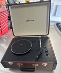 Crosley CR6252A-BR Portable Record Player Turntable Brown Suitcase Vinyl. Fixed Price $29.47.