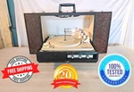 100% Magnavox Stereophonic Micromatic Portabl Turntable Record Player Watchvideo. Fixed Price $600.00.
