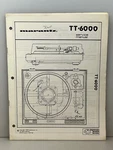 Marantz TT-6000 Original Service Manual Free Shipping. Fixed Price $18.00.
