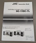 Jvc DC-7/DC-7L Portable Stereo Disc Center Instruction Book D-3658. Fixed Price $54.95.