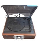 Record Player - Jensen Speed 33/45/78 Wooden Case Turntable Built In Radio. Fixed Price $59.99.