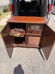 Zenith Vintage Record Player Radio Console Stereo System Wood Cabinet Furniture. Fixed Price $250.00.