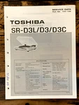 Toshiba SR-D3L SR-D3C Record Player / Turntable Service Manual *original*. Fixed Price $14.97.