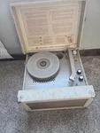 Newcomb Solid State Portable Suitcase Record Player EDT-15M. Fixed Price $100.00.