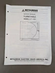 Mitsubishi Model LT-10V Turntable Service Manual D-4857. Fixed Price $74.95.