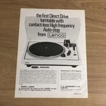 GRAM145 Magazine Advert 11X8 Lenco L-833DD Turntable. Fixed Price $12.17.