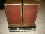 Sears 8 Track Vintage Stereo Receiver With Speakers - Works. Fixed Price $69.99.