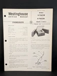 Westinghouse Phonograph Service Manual Model H-79ACS1B Chassis V-2522-2 4 Pg. Fixed Price $9.99.