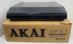 Vintage Akai Semi Automatic Turntable Model AP-X1 Black Japan Box Untested Read. Fixed Price $70.00.