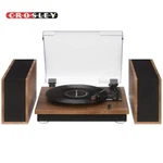 Crosley CR7502A-WA Riff 3-SPEED Record Player With Speakers Walnut. Fixed Price $129.99.