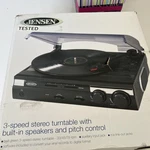 Jensen JTA-230 Turntable W Built-in Speakers,digital CONVERTER&3 Speed;pitch Ctl. Fixed Price $49.51.