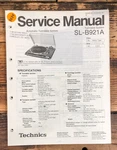Technics SL-B921A Record Player / Turntable Service Manual *original*. Fixed Price $19.97.