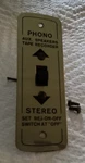 Rca Victor Orthophonic High Fidelity Record Changer Phono Stereo Switch Tested. Fixed Price $13.72.