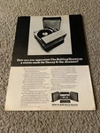 Vintage 1971 Sony HP-140 Record Player Turntable Speakers Woofer Print Ad 1970S. Fixed Price $7.99.