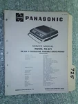 Panasonic SG-571 Service Manual Original Repair Book Portable Turntable Radio. Fixed Price $25.00.