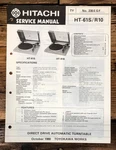 Hitachi HT-61S HT-R10 Record Player / Turntable Service Manual *original*. Fixed Price $14.97.