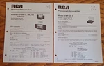 Vintage Rca Phonograph Service Data Vyp 390 Vk Vr 480 1973 P-19 Supplement. Fixed Price $14.95.