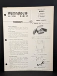 Westinghouse Phonograph Service Manual Model H-81ACS1A Chassis V-2507-11 4 Pg. Fixed Price $9.99.