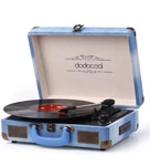 Dodocool Wireless Portable Stereo Vinyl Record Player Lp Blue Canvas Retro +. Fixed Price $46.99.