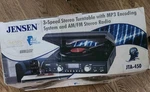 Jensen JTA-450 Stereo Turntable Black Usb Sd Am/fm Remote 33/45/78 Rpm Headphone. Fixed Price $133.00.