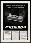 1963 Motorola Hi Fi Stereo Mid-century Modern Table Photo Vintage Print Ad. Fixed Price $37.00.