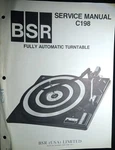 Bsr C198 C-198 Turntable Service Manual Original. Fixed Price $29.99.