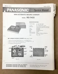 Panasonic RD-7433 Record Player / Turntable Service Manual *original*. Fixed Price $19.97.