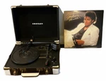 Crosley Portable Record Player W/ Michael Jackson Thriller Album Vintage. Fixed Price $61.75.