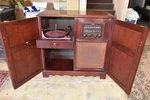 Vintage 1957 Capehart Model 1003M Mid Century Floor Radio Phonograph Console. Fixed Price $495.00.