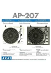 Akai AP-207 Turntable Owners Instruction Manual. Fixed Price $19.99.