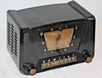 Admiral Model 5X21 Bakelite Am Clock Tube Radio - 1953. Fixed Price $85.00.