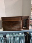 Vintage 1946 Philco Tube Radio Turntable Model 46-1203 Top Record Player. Fixed Price $125.00.