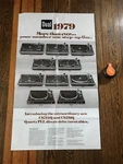 Dual Turntable CS714Q CS731Q Original Sales Poster D121. Fixed Price $14.95.
