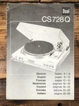 Dual CS728Q Record Player / Turntable Owners User Manual *original*. Fixed Price $24.97.