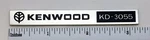 Kenwood KD-3055 Turntable Badge Logo Custom Made Aluminum. Fixed Price $9.95.